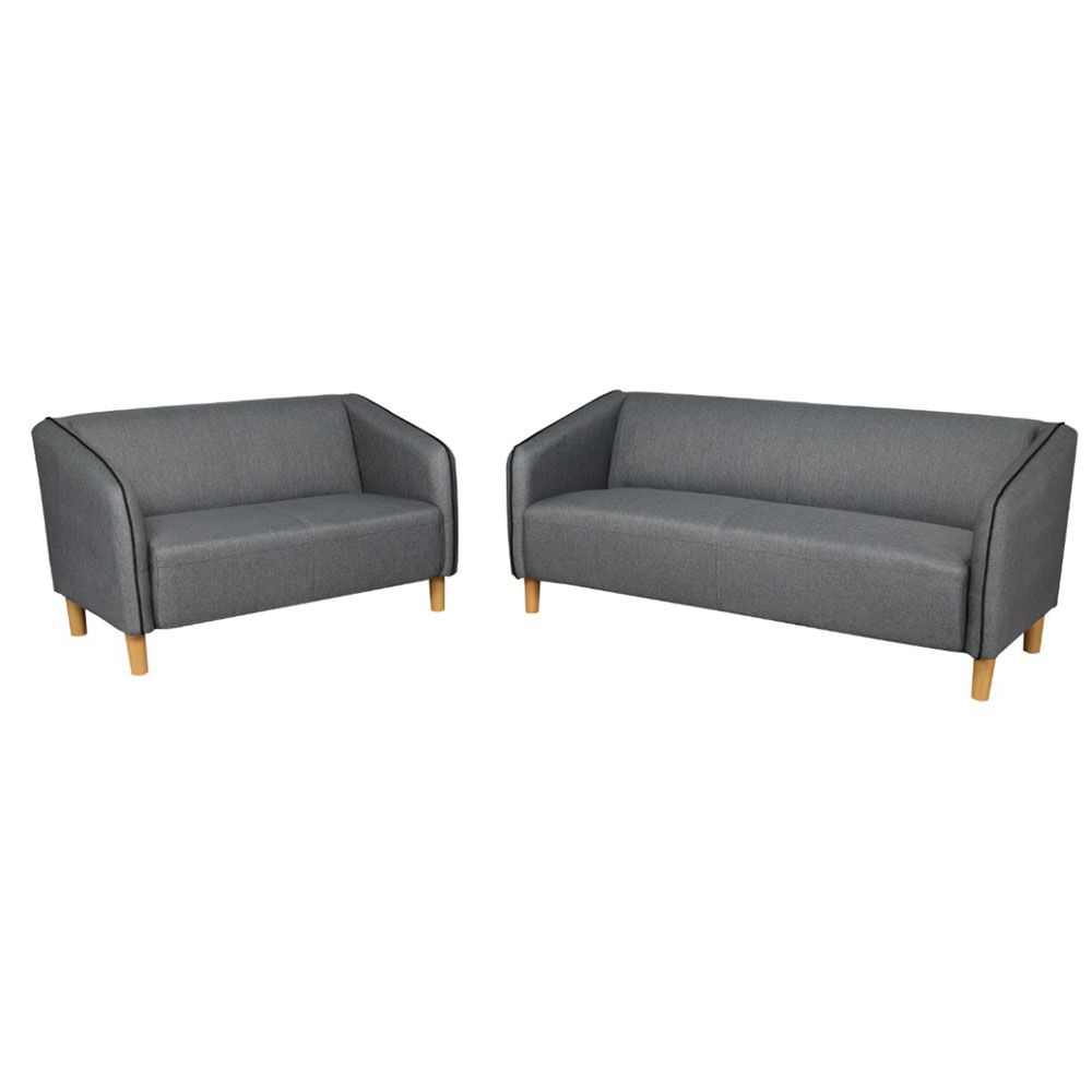sofa Bisotec gris 2 pc