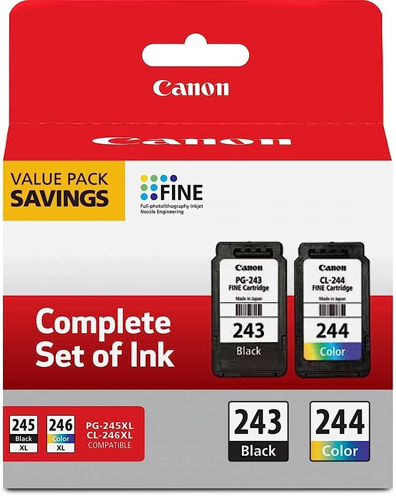 Canon kit black ink + color ink for canon